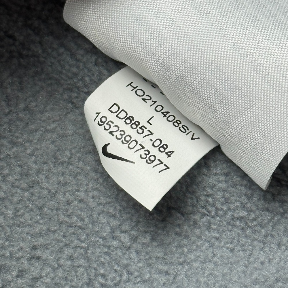 Nike Jacket Men Large Cream Gray Therma Fit Legacy Hooded Fleece Lined Full Zip - Picture 6 of 14